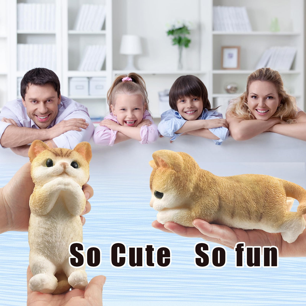 QOUXZ Gift-ready cat squishy ideal for parties and rewards.