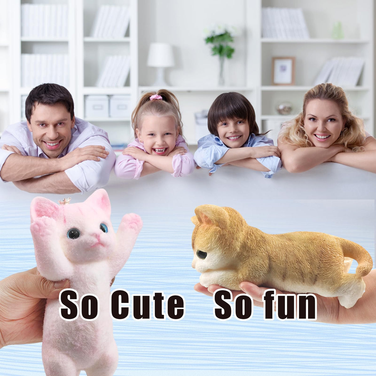 QOUXZ stress relief cat toy suitable for kids and adults.