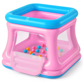 QPAU 3-in-1 bounce house for toddlers, safe, indoor/outdoor play