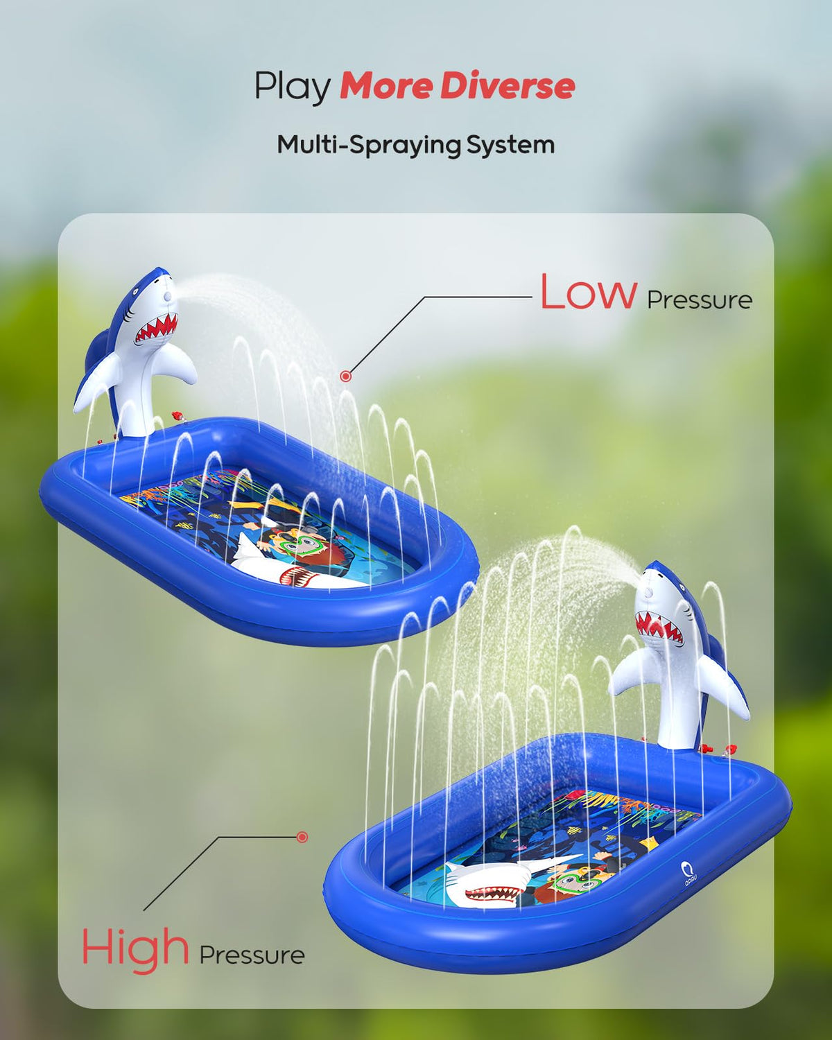 QPAU easy-fill and drain plug for quick cleanup.