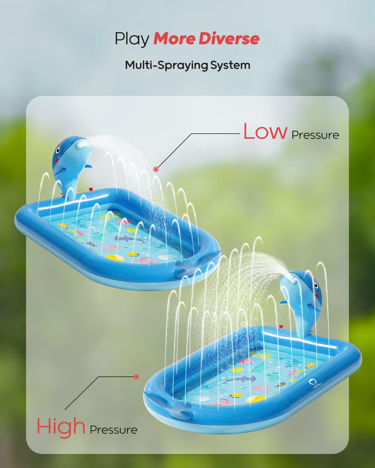 QPAU easy setup with drain plug simplifies fill and emptying