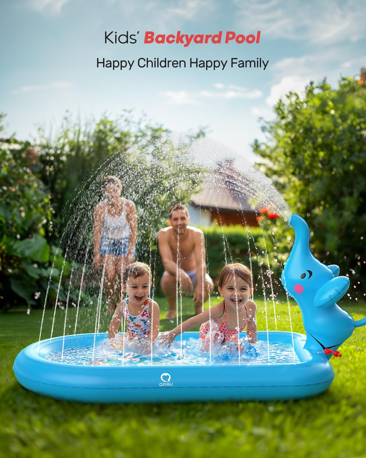 QPAU easy setup with quick inflate and drain plug for quick use