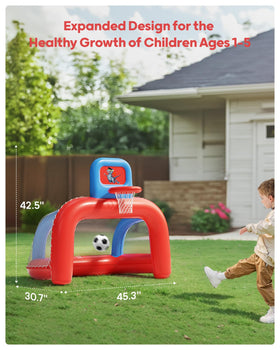 QPAU easy-setup inflates quickly with pumps for spontaneous fun.