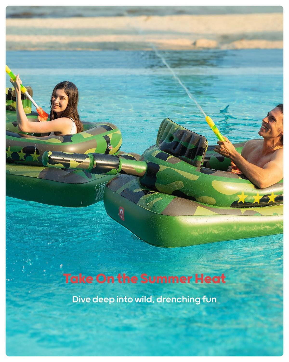 QPAU kid- and adult-friendly float for backyard parties.