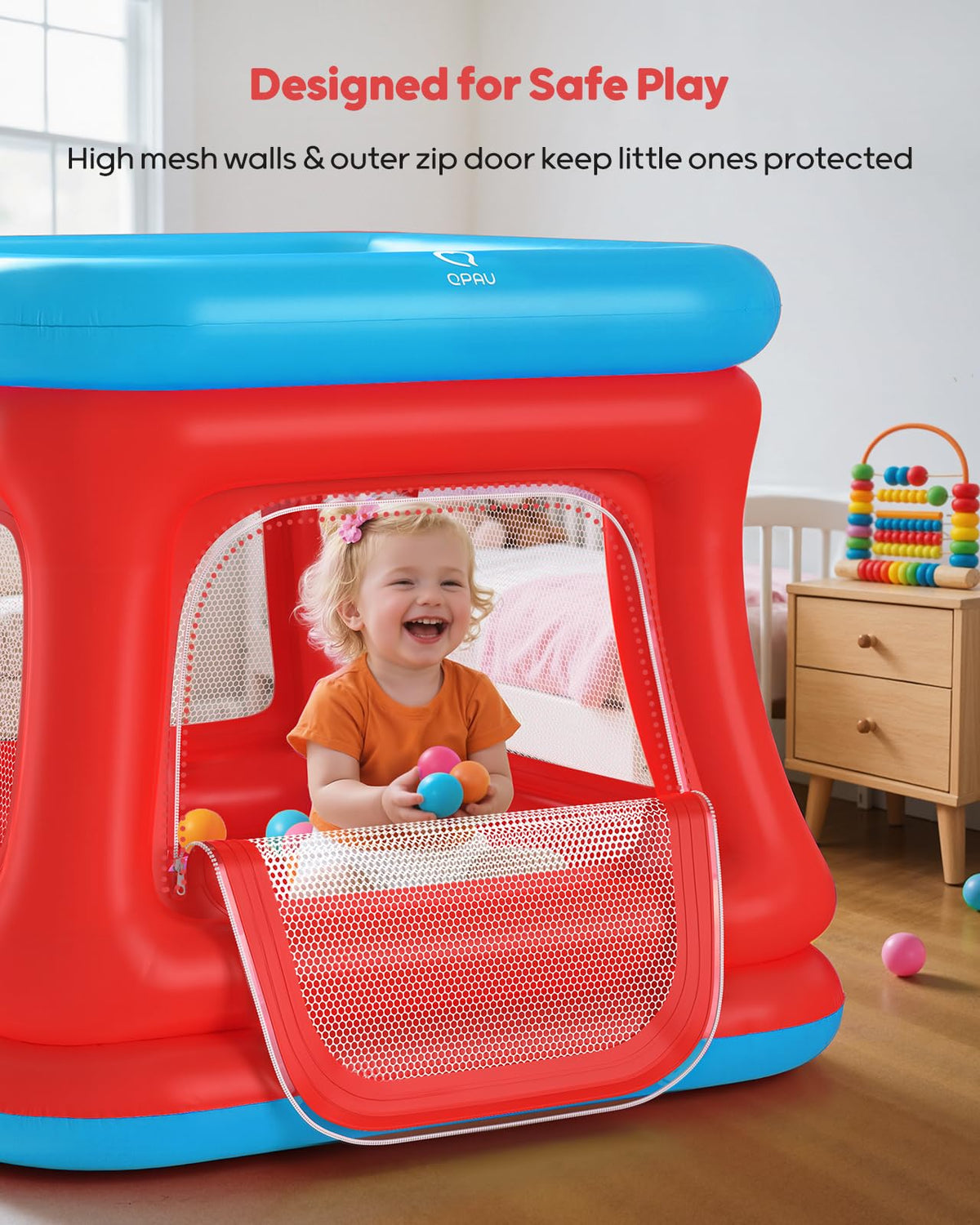QPAU indoor-outdoor setup on stable ground suitable for any space