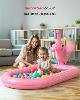 QPAU inflatable sprinkler pool sized 64.5 inches for shared fun
