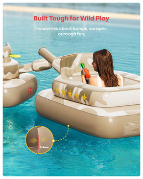 QPAU oversized-seat pool float provides comfort during play.