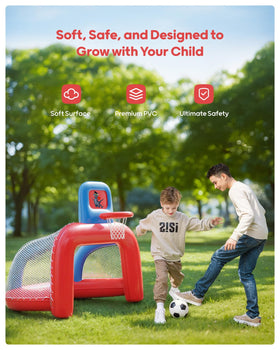 QPAU soft premium PVC construction supports safe, durable play.