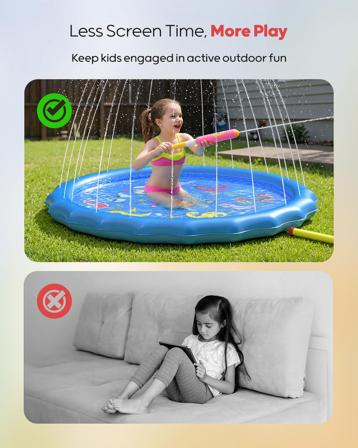 QPAU splash pad leak-proof design reduces drips for reliable setup.