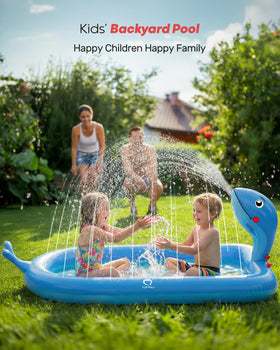 QPAU toddler water play toy designed for supervised outdoor fun