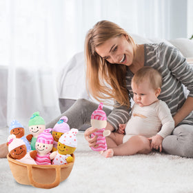 Qpewep portable basket keeps toys organized for easy transport.