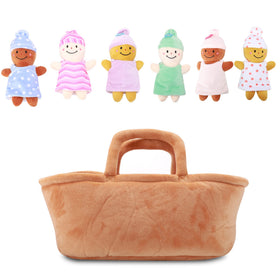 Qpewep soft plush dolls with embroidered smiles invite cuddly play.