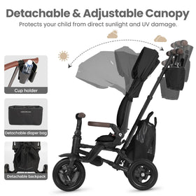 QPLAY 360° swivel-seat enabling parent interaction or forward-facing exploration