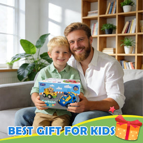QPOU kid-friendly buttons enable simple control, supporting motor skills during play.