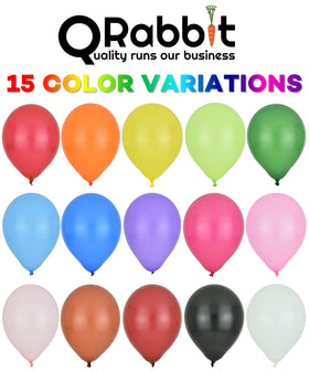 QRabbit thick premium latex balloons offer durable, long-lasting decor