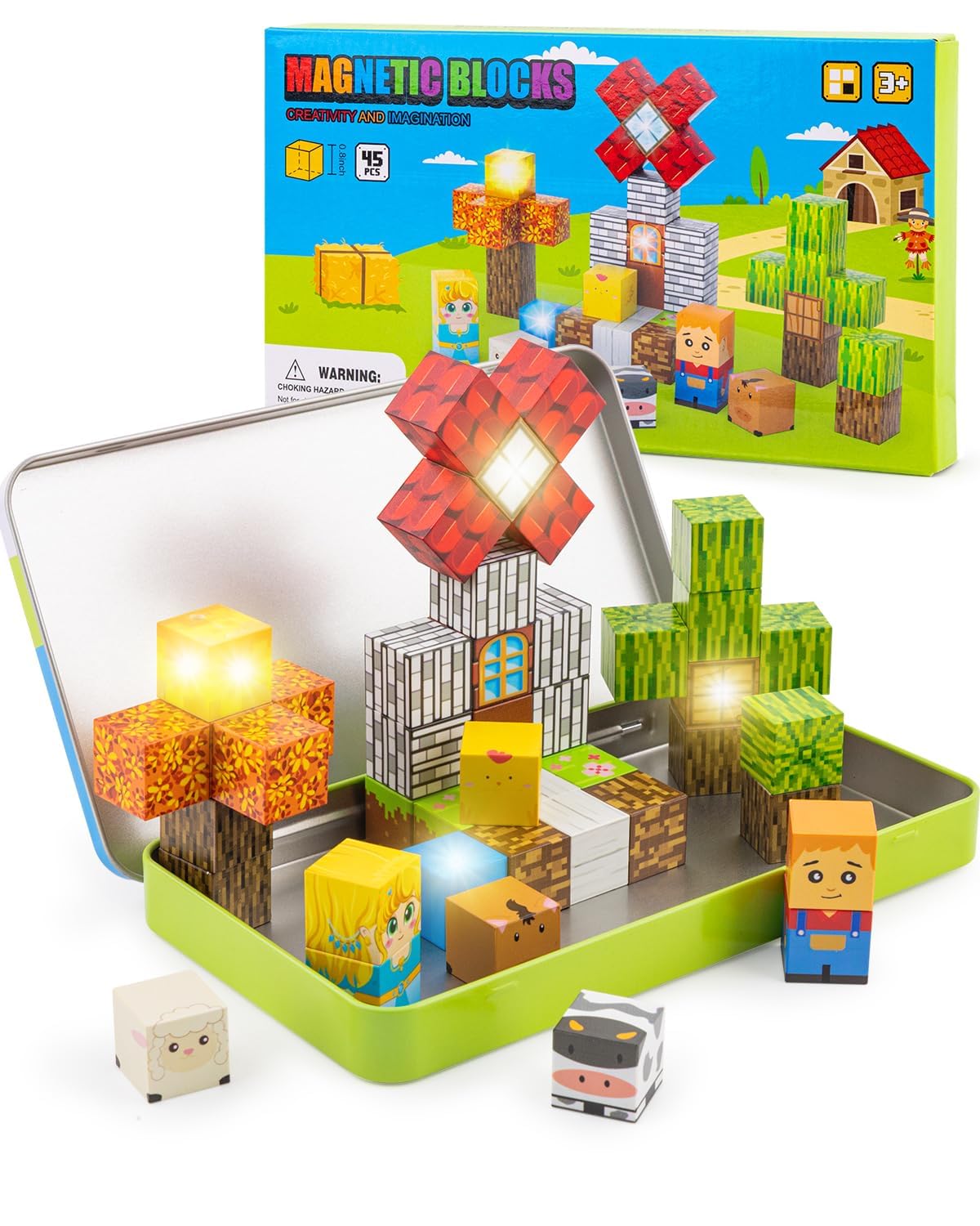 Qrooper magnetic blocks and travel case provide portable on-the-go learning.
