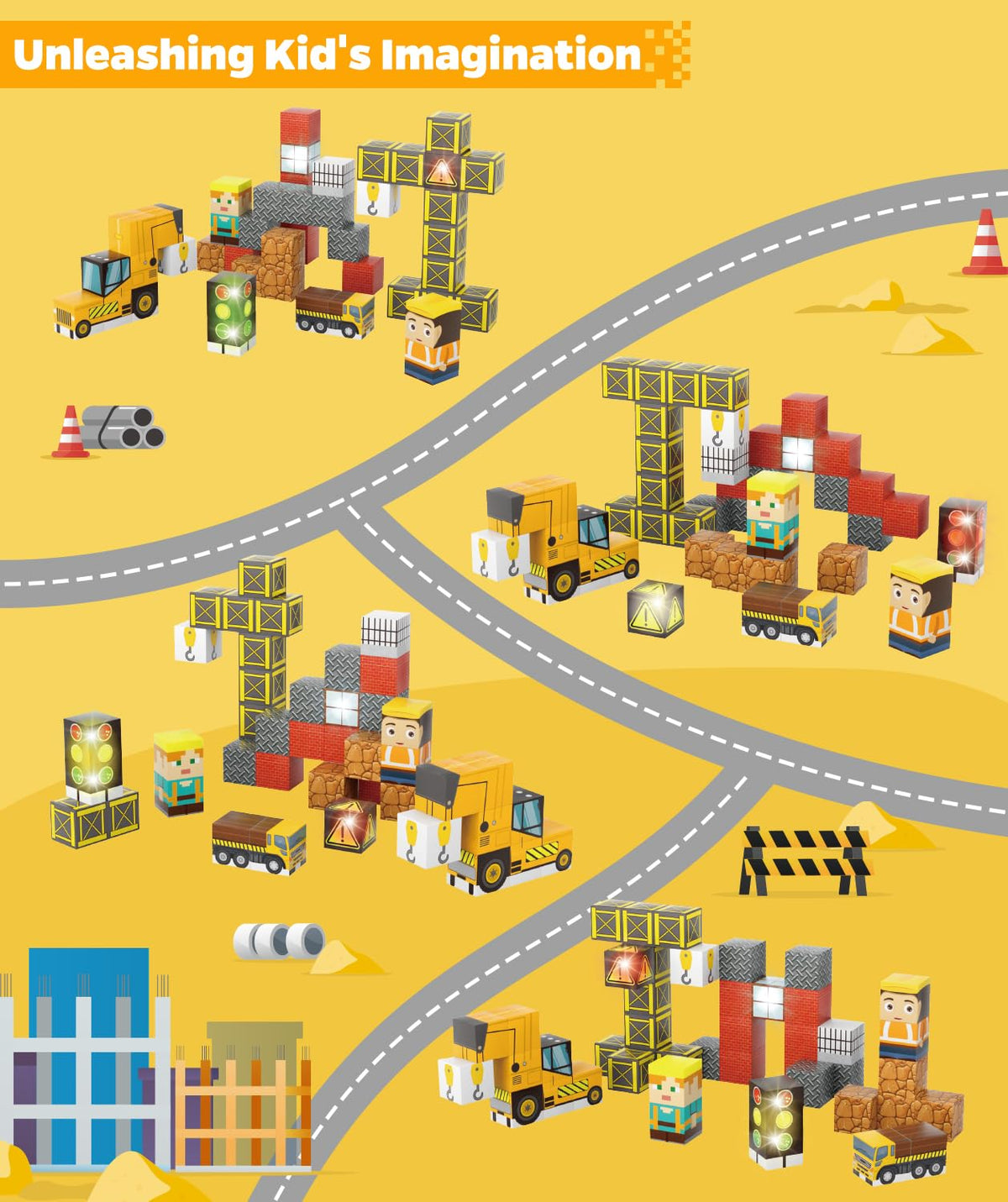 Qrooper magnetic blocks support screen-free STEM learning and motor skills.