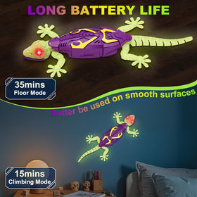 Qrooper RC gecko remote control enables precise 360-degree moves.