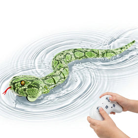 Qrooper remote control snake gliding in a pool for aquatic fun