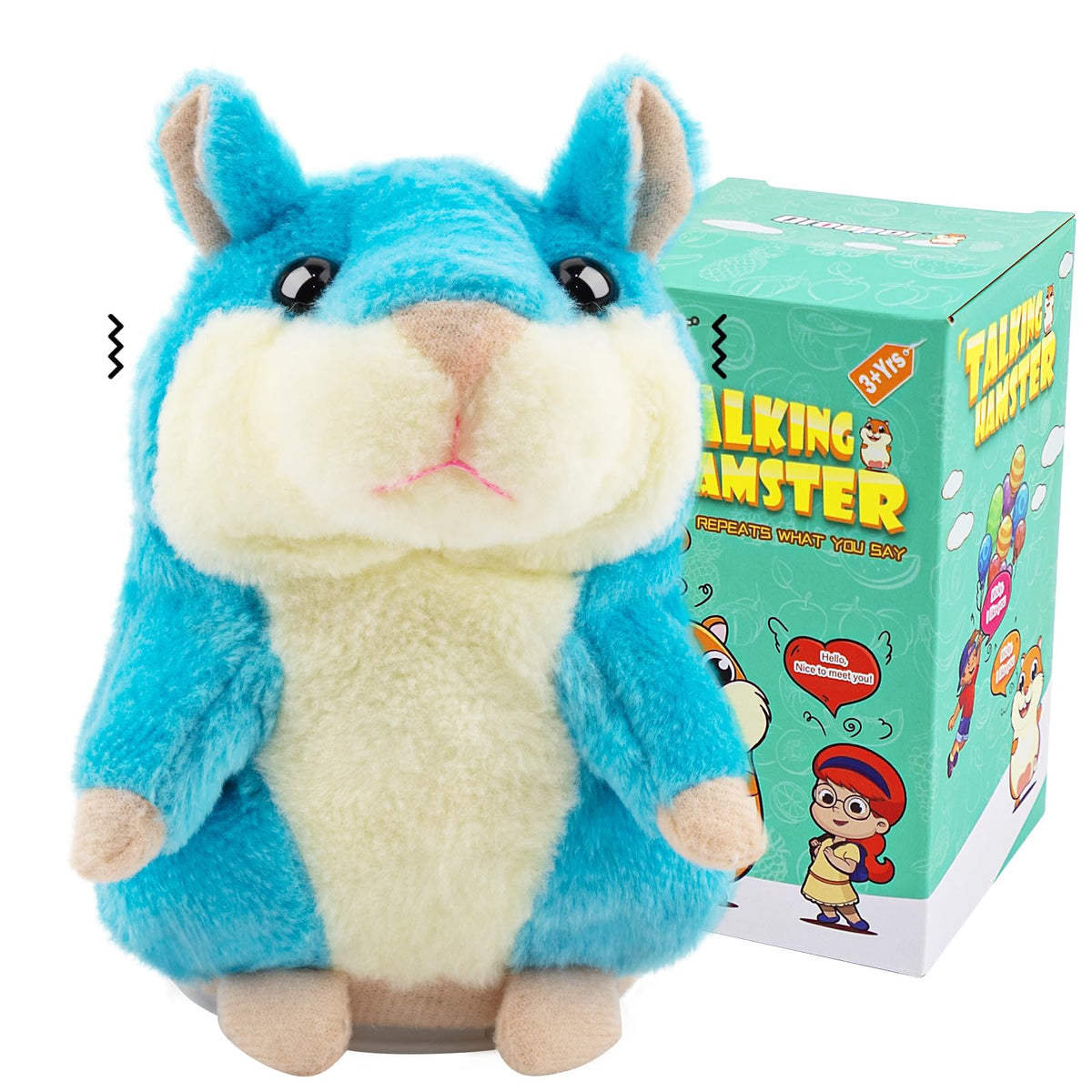 Qrooper Talking Hamster soft plush cuddly toy for kids