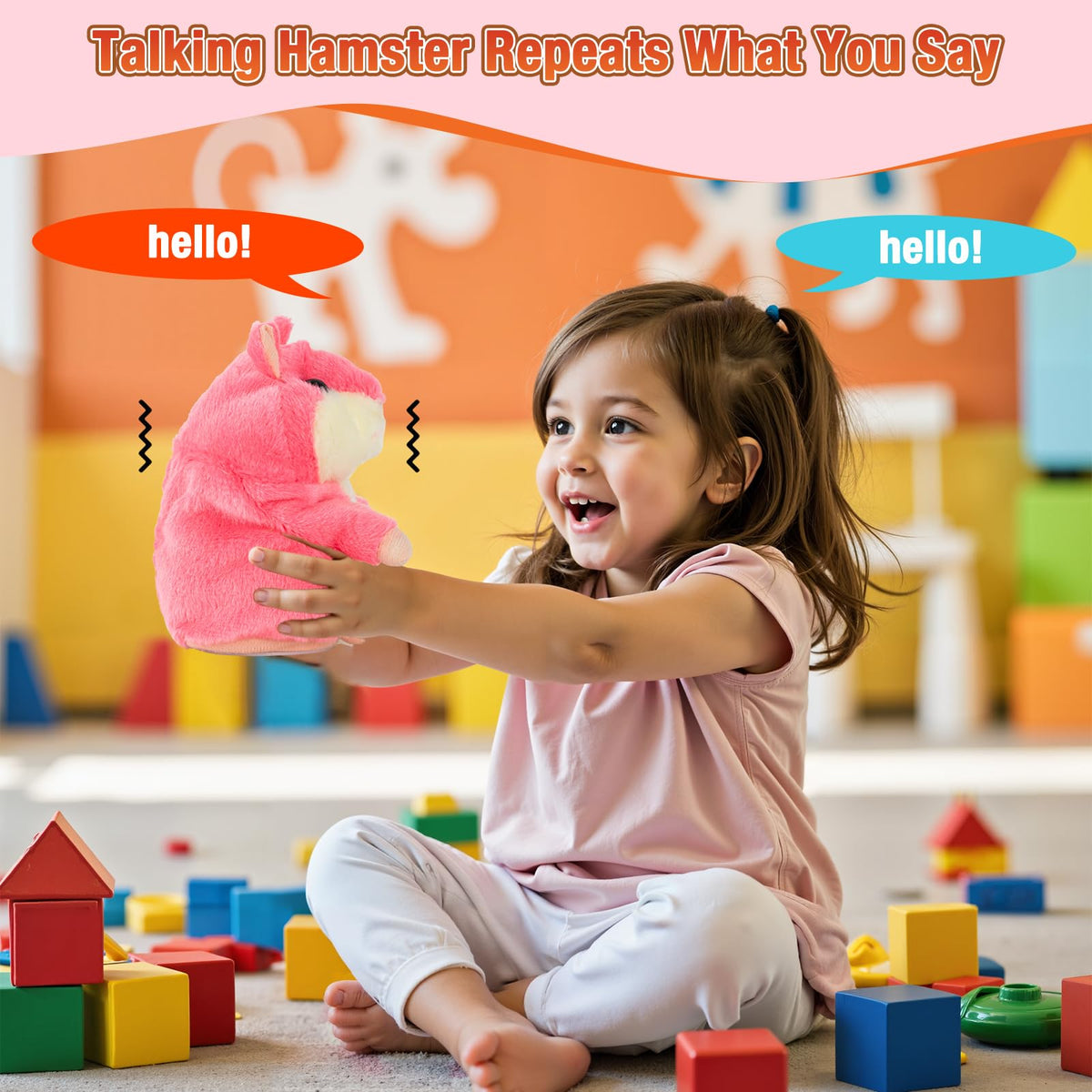 Qrooper Talking Hamster travel-friendly, compact size for on-the-go fun.