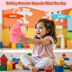 Qrooper Talking Hamster travel-friendly, compact size for on-the-go fun.