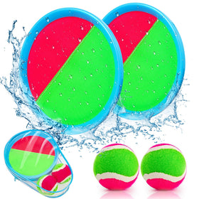 Qrooper toss and catch paddles for family outdoor fun and coordinated play.