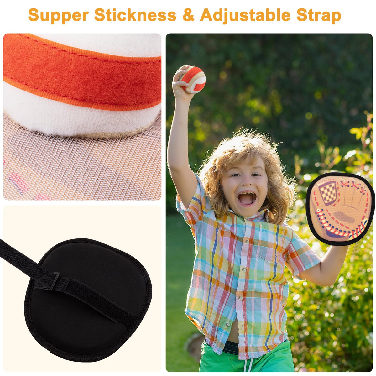 Qrooper Toss and Catch Ball Set promoting family fun in outdoor spaces.