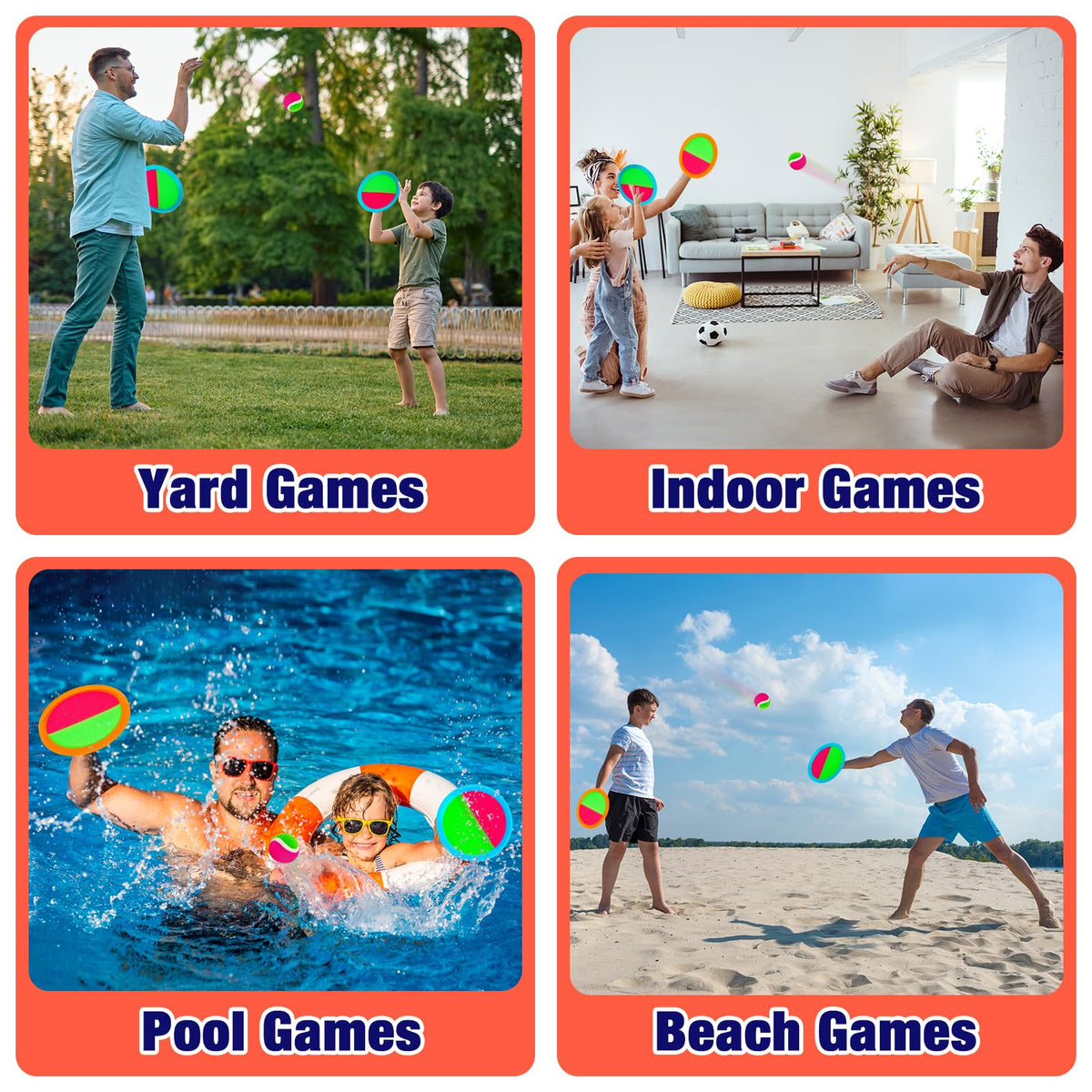 Qrooper outdoor toss-and-catch at beach or park