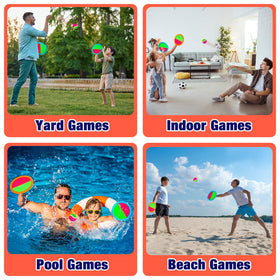 Qrooper outdoor toss-and-catch at beach or park