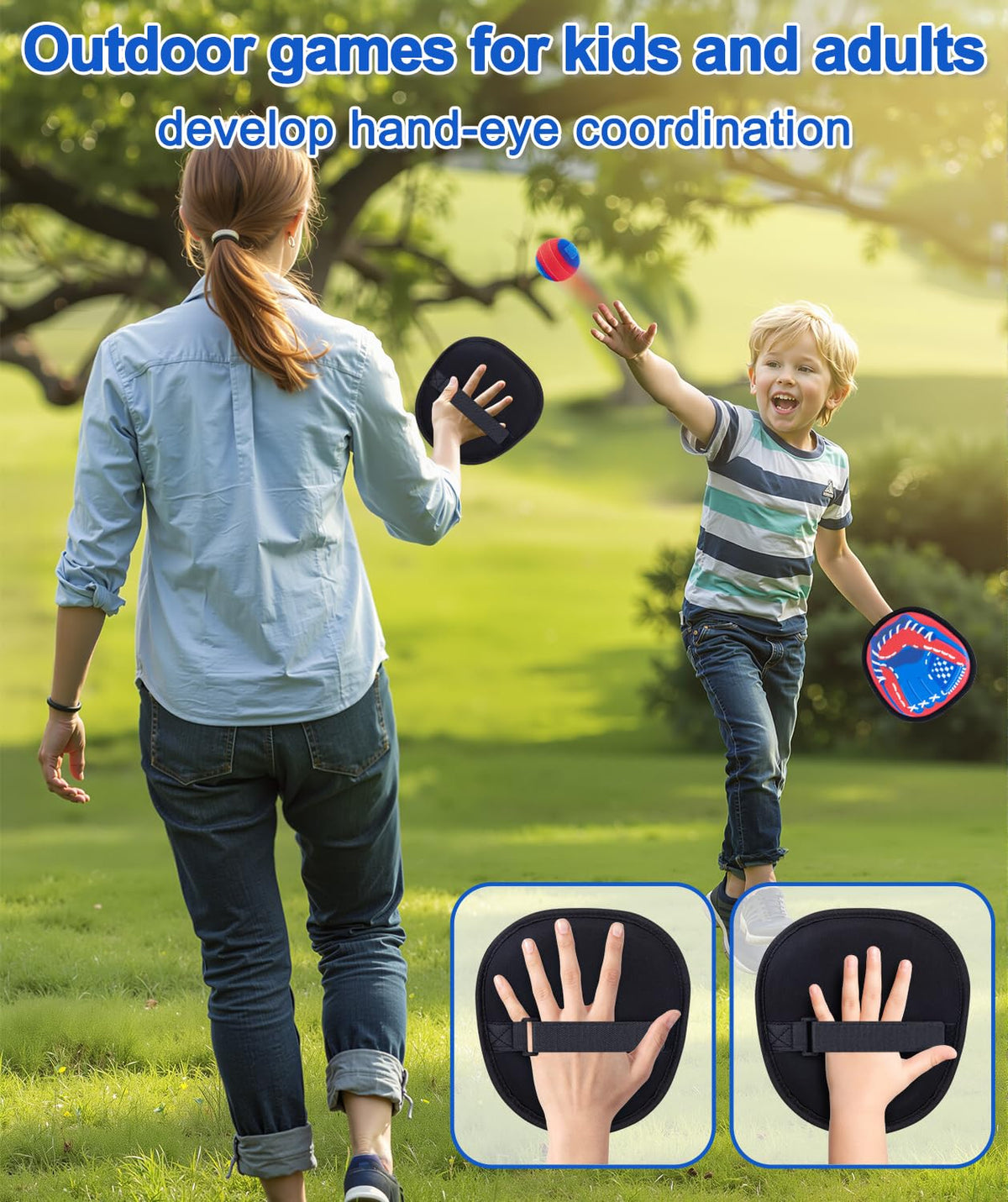 Qrooper toss and catch balls are soft and easy to grip for kids