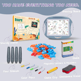Qrytoi Montessori inspired toy supports early learning through letters, colors, and counting