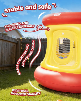 QRZAR safety enclosure with high mesh walls and child-safe zipper