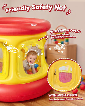 QRZAR spacious 51-inch footprint supports multiple kids for shared play