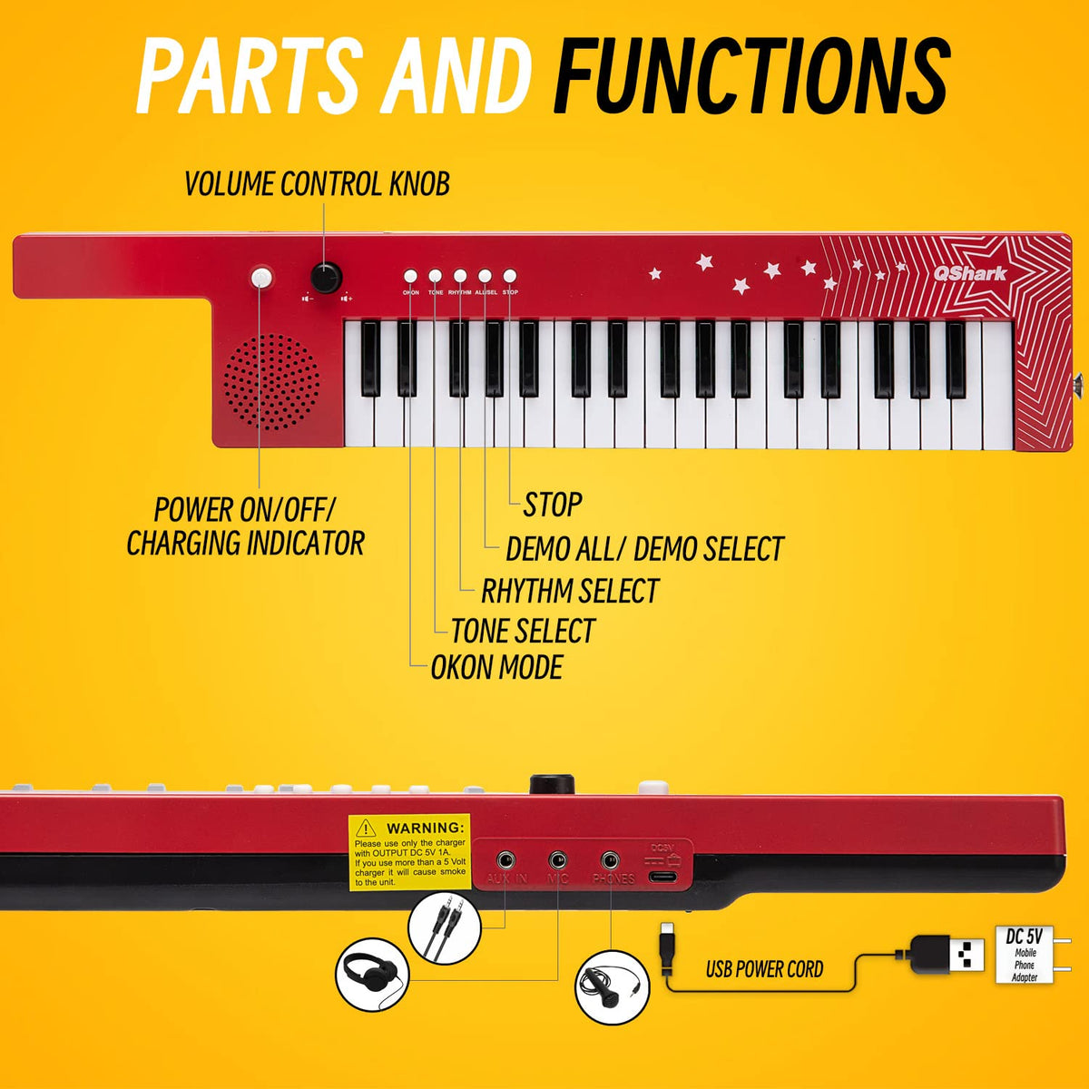 Four tones and rhythms for versatile musical exploration.