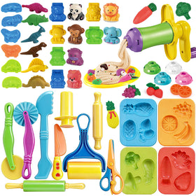 QSKJJI 31-piece dough tools set for imaginative play and motor skill development.