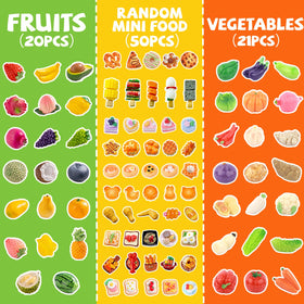 QSKJJI assorted mini fruits for realistic pretend shopping.
