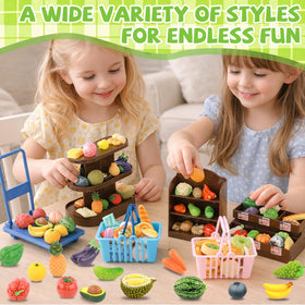 QSKJJI assorted mini vegetables for educational pretend play.
