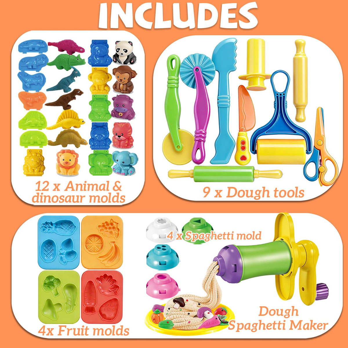 QSKJJI imaginative play scenes come alive with colorful molds.