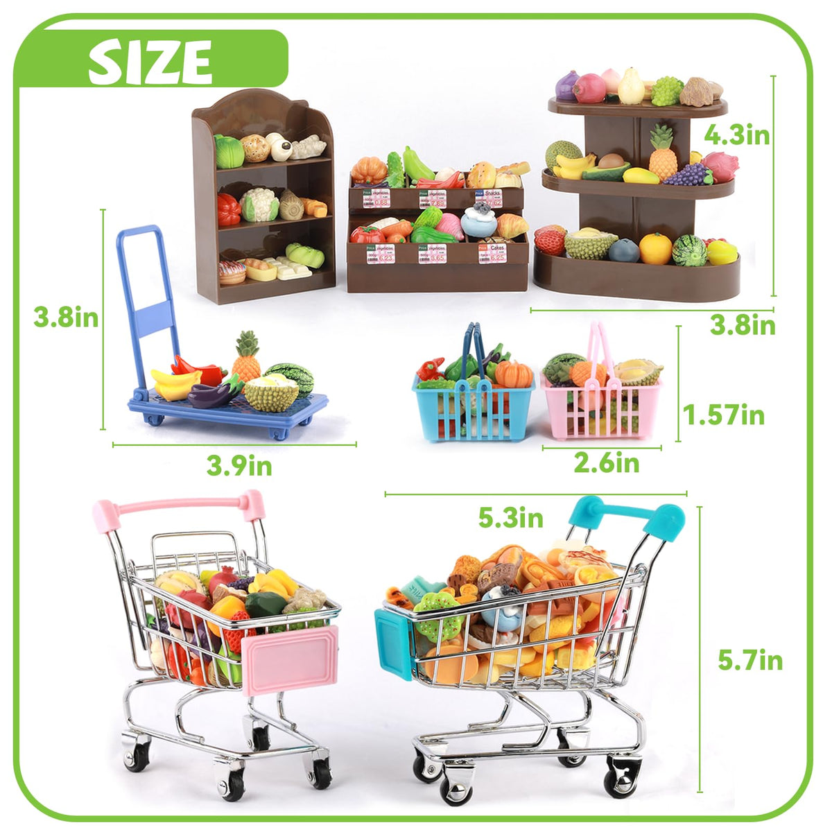 QSKJJI metal carts with smooth wheels and real-world feel.