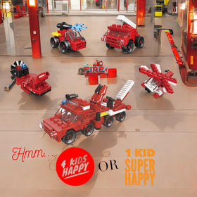 QStar Mini 16-car set Construction category vehicles for creative build and pretend play