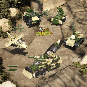 QStar Mini 16-car set Military styled mini vehicles for open-ended play sessions