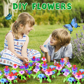 Qtioucp gardening gloves and apron protect little hands during garden tasks.