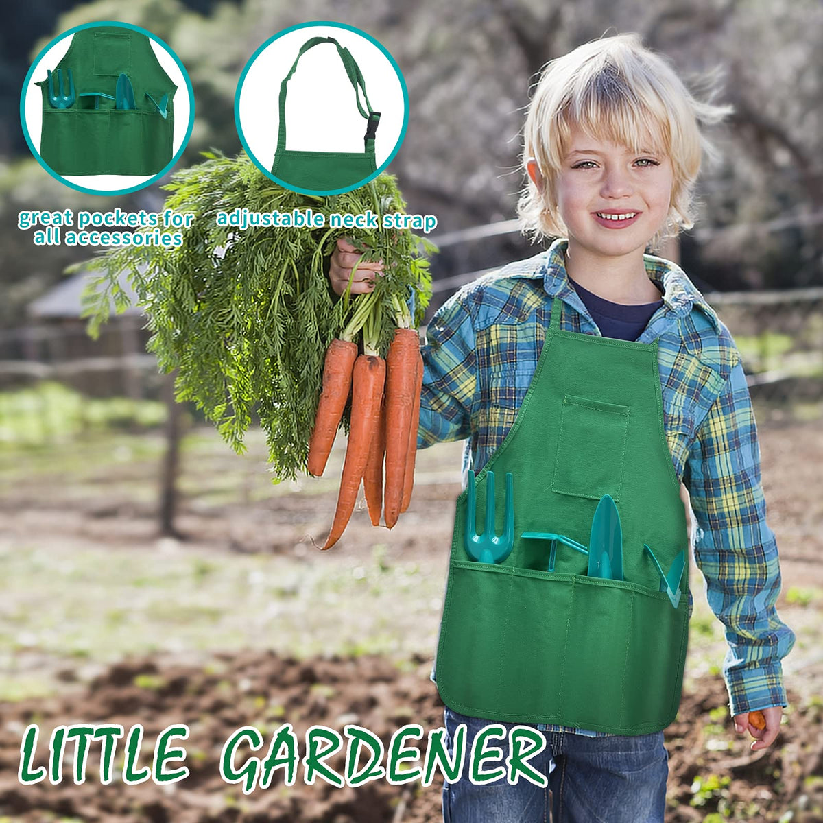 Qtioucp gardening watering can helps kids practice watering gently and observe plant responses.