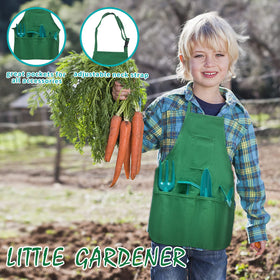 Qtioucp gardening watering can helps kids practice watering gently and observe plant responses.