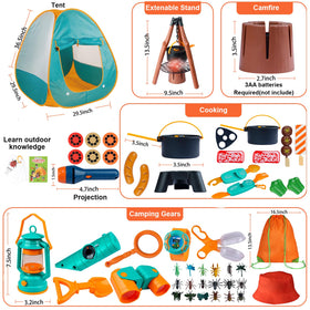Qtioucp binoculars for pretend wildlife viewing during camping