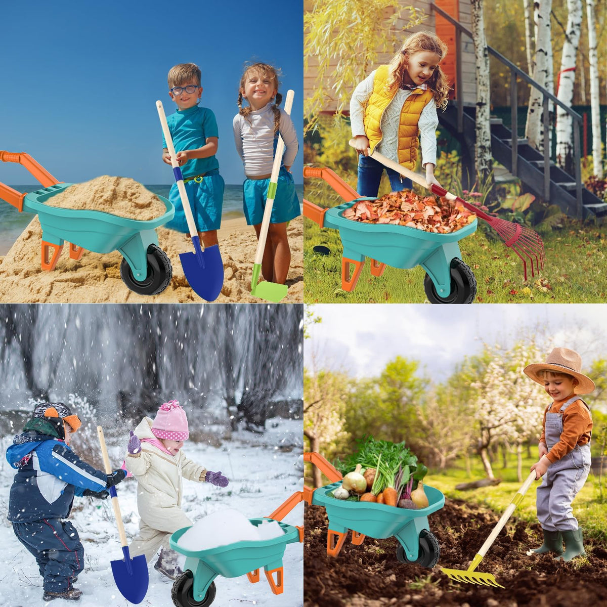 Qtioucp garden handbook guides kids through plant care and exploration