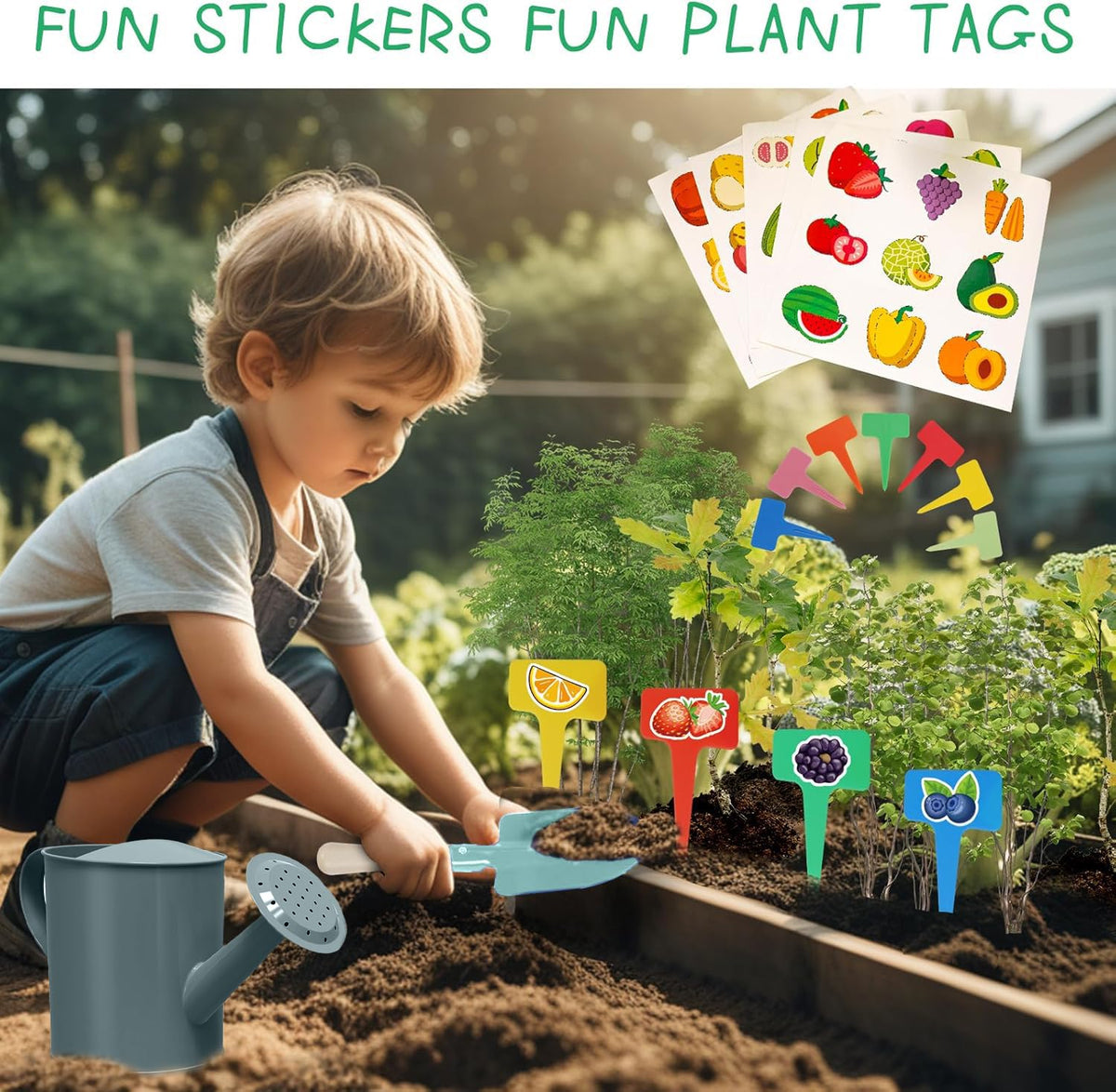 Qtioucp apron keeps clothes clean during pretend gardening play
