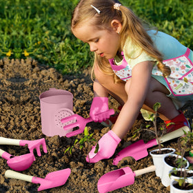 Qtioucp trowel Mermaid Rose Red lightweight tool supports budding gardeners.