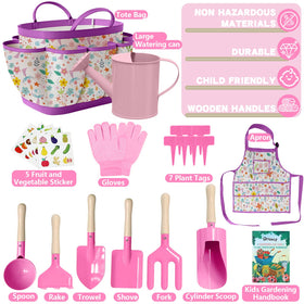 Qtioucp watering can Mermaid Rose Red enables gentle kid-friendly watering during garden time.